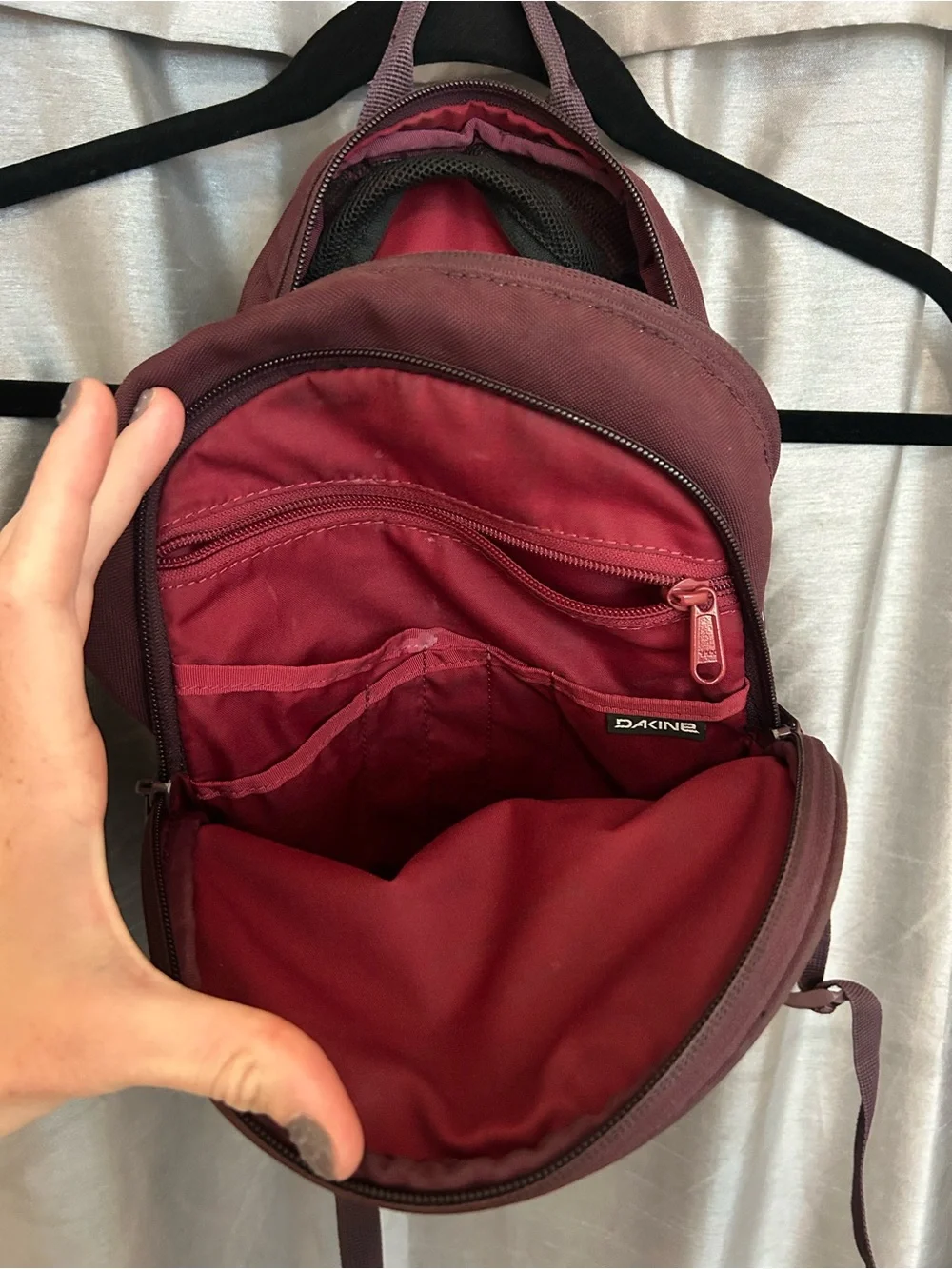 Dakine Two-Tone Burgundy and Red Backpack
